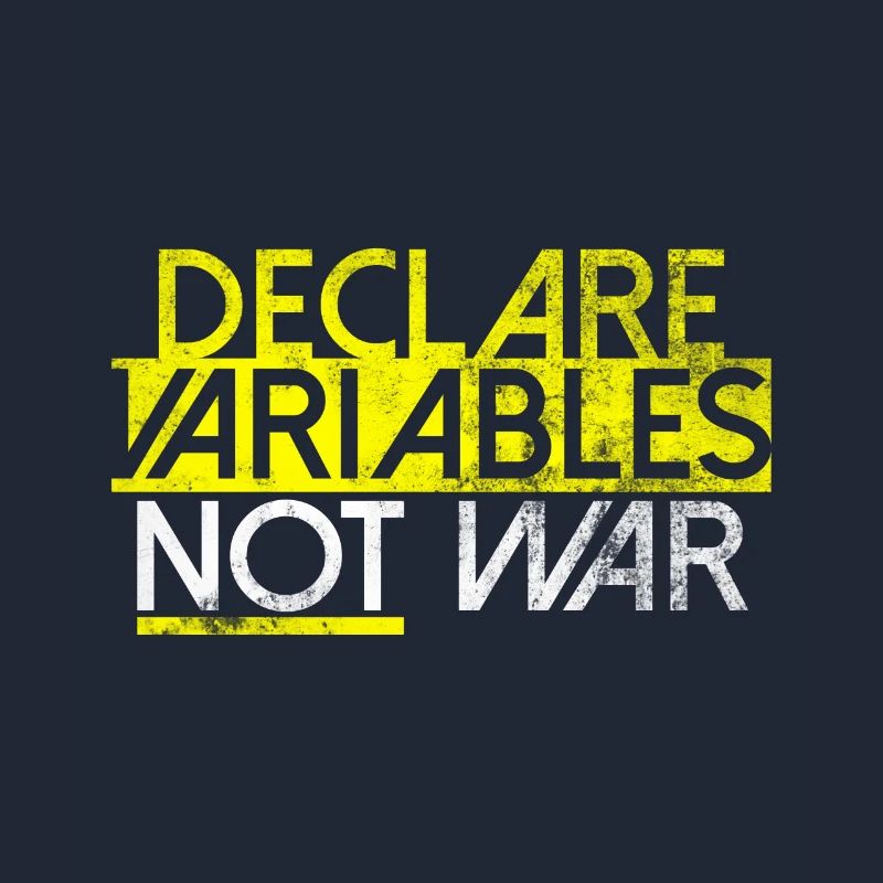 Declare Variables Entwickler Software Nerd