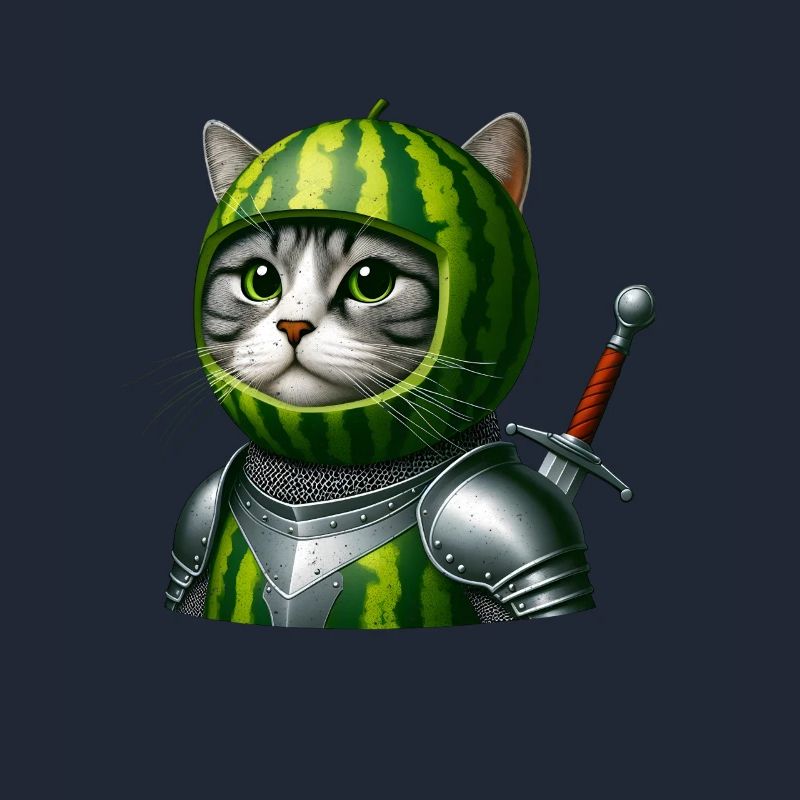 Chevalier chat pastèque