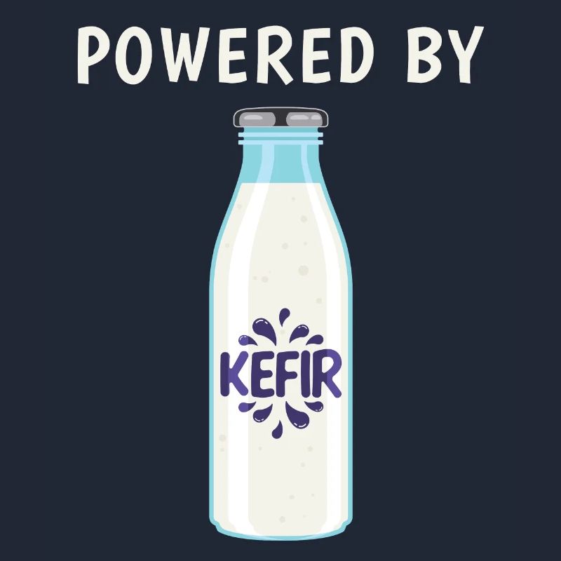 Drôle de boisson de fermentation alimenté par le graphique de kéfir