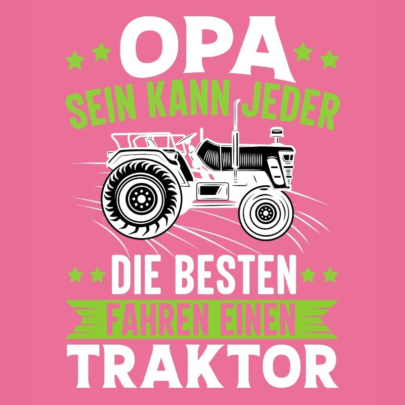 Opa mit Traktor Bauer Landwirt Geschenk