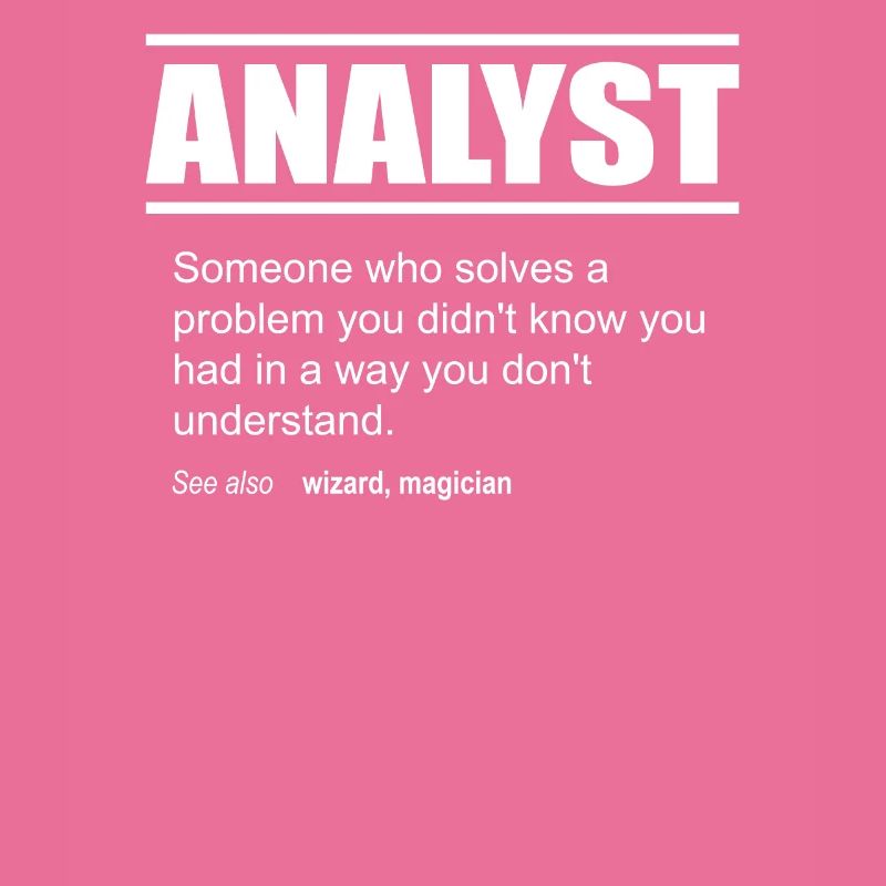 Funny Description Tshirt Analyst Edition