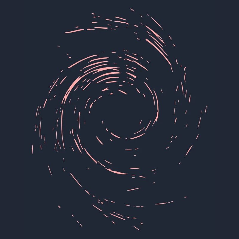 Abstract Gyro / Line / Red / Pattern