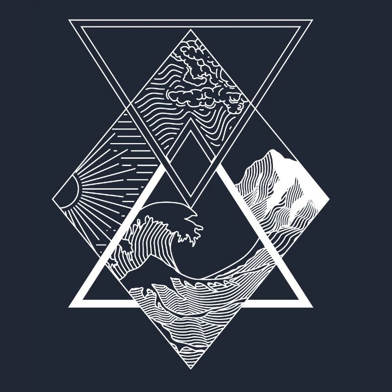 Les éléments - eau, terre, feu, air