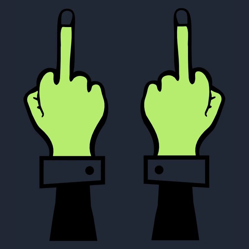 zombie hand mittelfinger 2