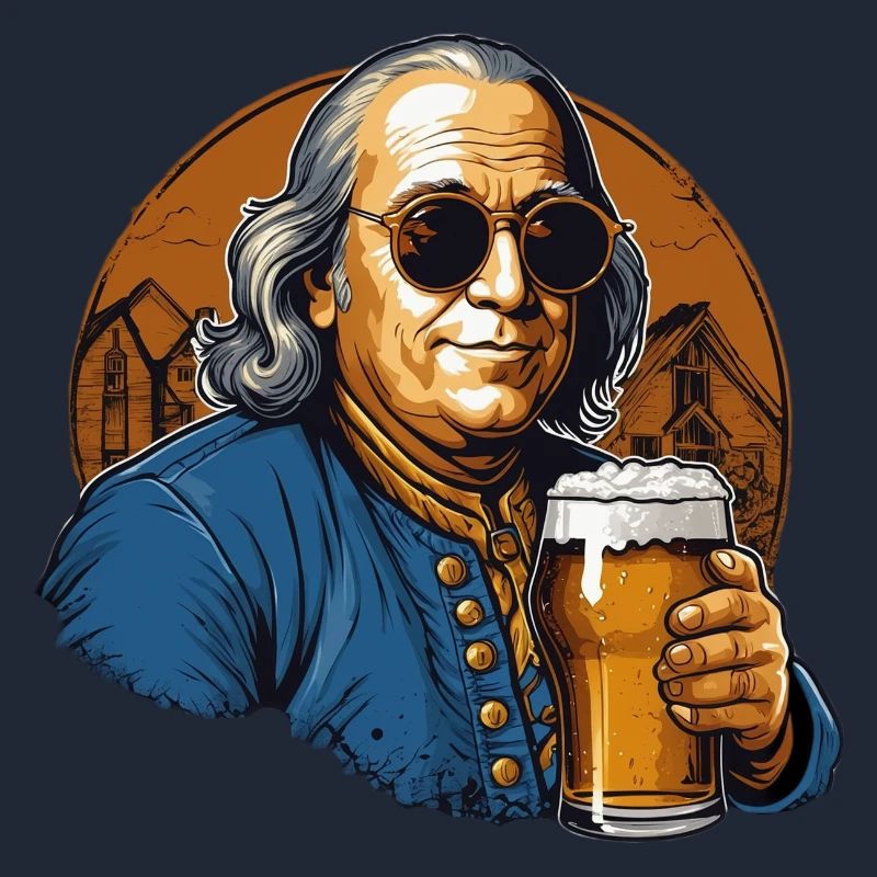 Ben Dranklin - Lustiges Bierliebhaber-Design
