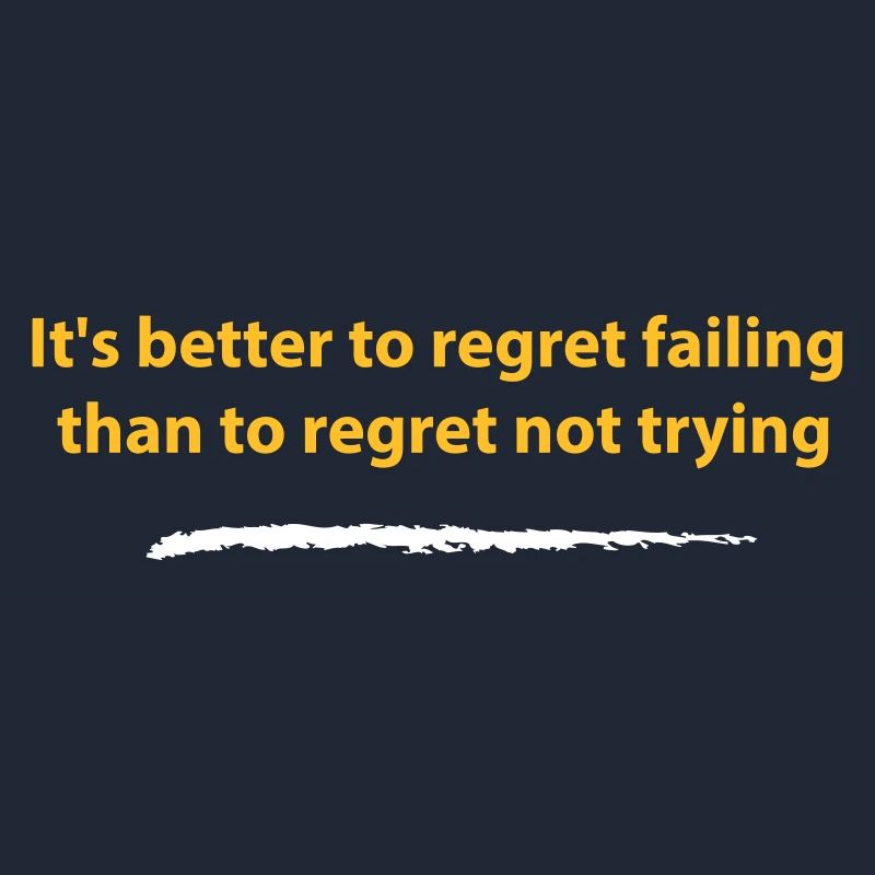 Versuchen oder bereuen