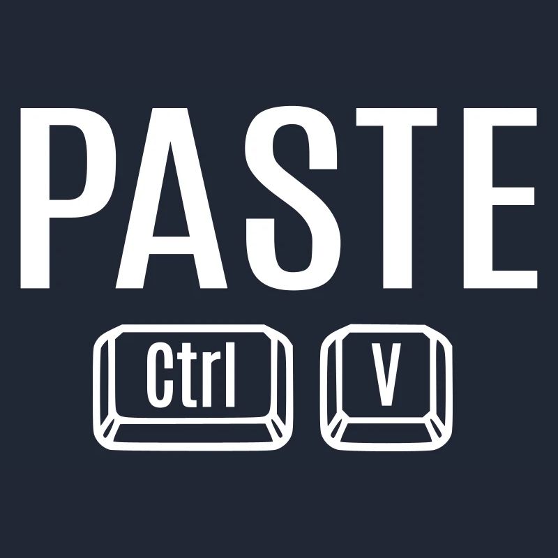 Copy Paste Ctrl + C V Vater Mutter Kind Baby Fun