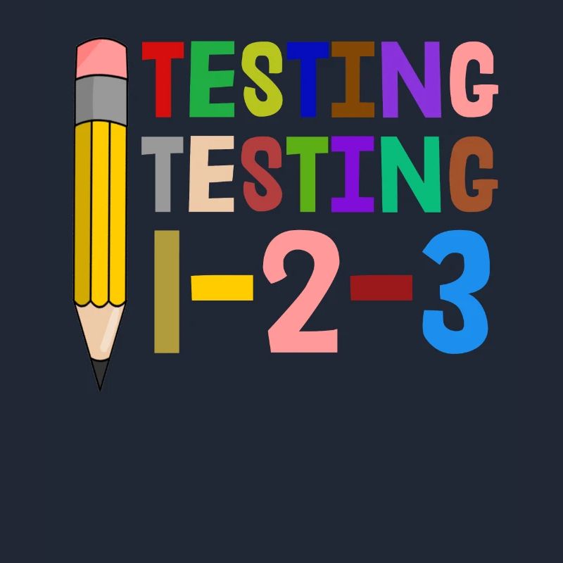 Testing 1 2 3 Cute Elementary School Teacher Test