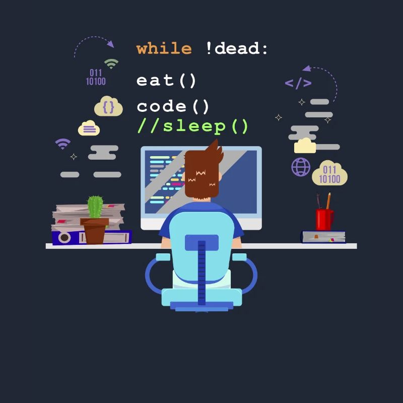 Eat Sleep Code Informatik-Programmierung