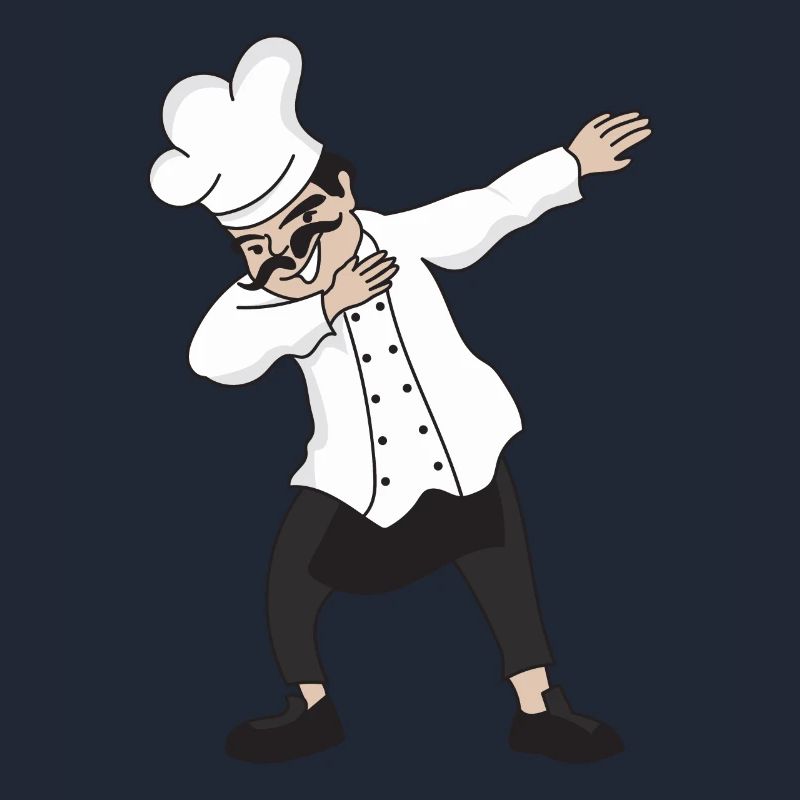 Dabbing chef chef restaurant manager chef hat