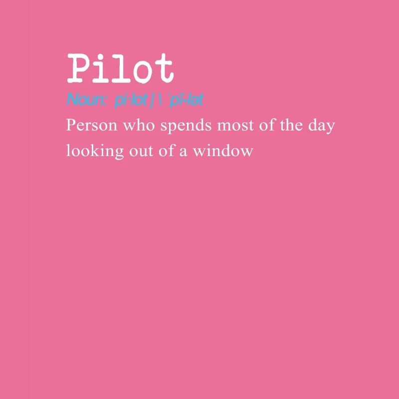 Lustiges Pilotdefinitionsgeschenkdesign