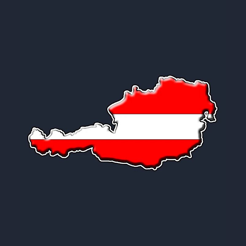 Austria flag map