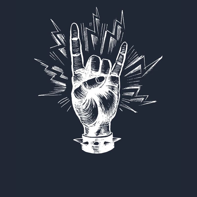 DEVIL ROCK GESTURE I Mano cornuta Tshirt