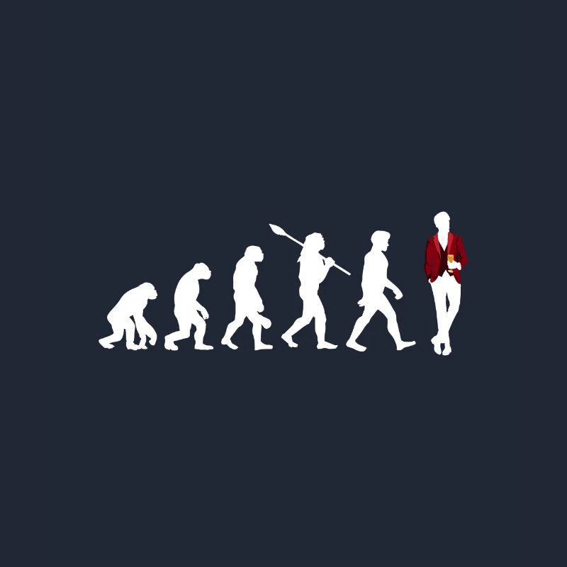 Evolution des Weintrinker