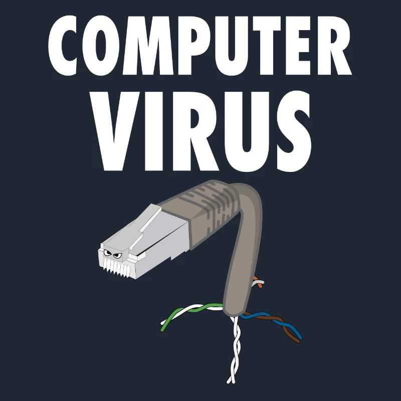 computer virus pc trojan mailware spyware graphic