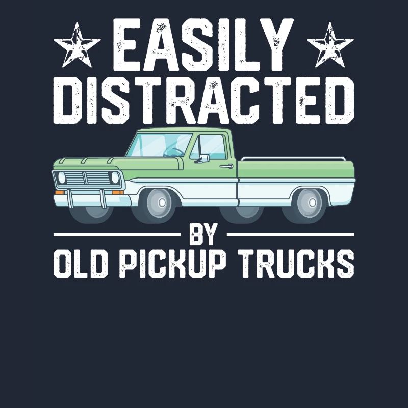 Leicht ablenkbar durch alte Pickup-Trucks Oldtimer