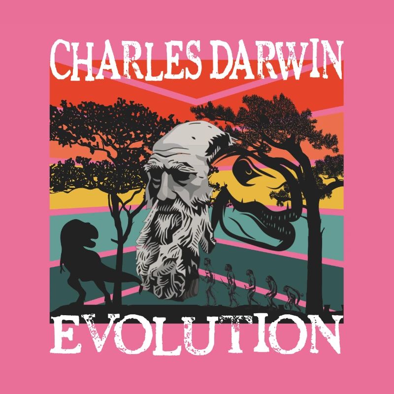 Idée cadeau textile Charles Darwin Evolution