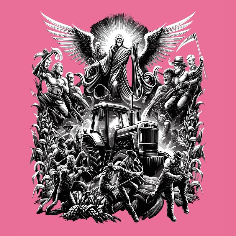 Celestial Peasant Protest Tractor Demo