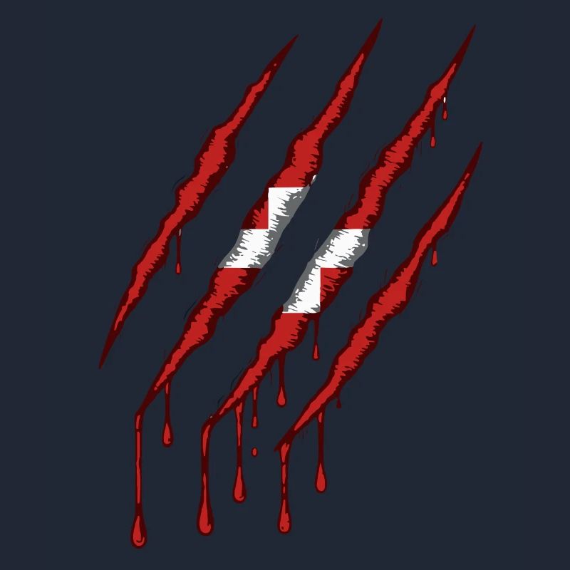 Danemark griffe grunge dannebrog drapeau scratch