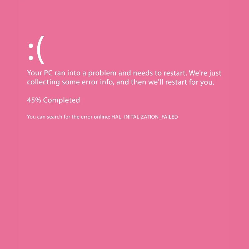 Programmation Error Bluescreen Gaming Cadeau