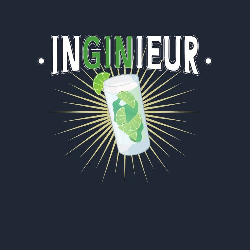 Engineer Gin Drinker Party Drinking Gift
