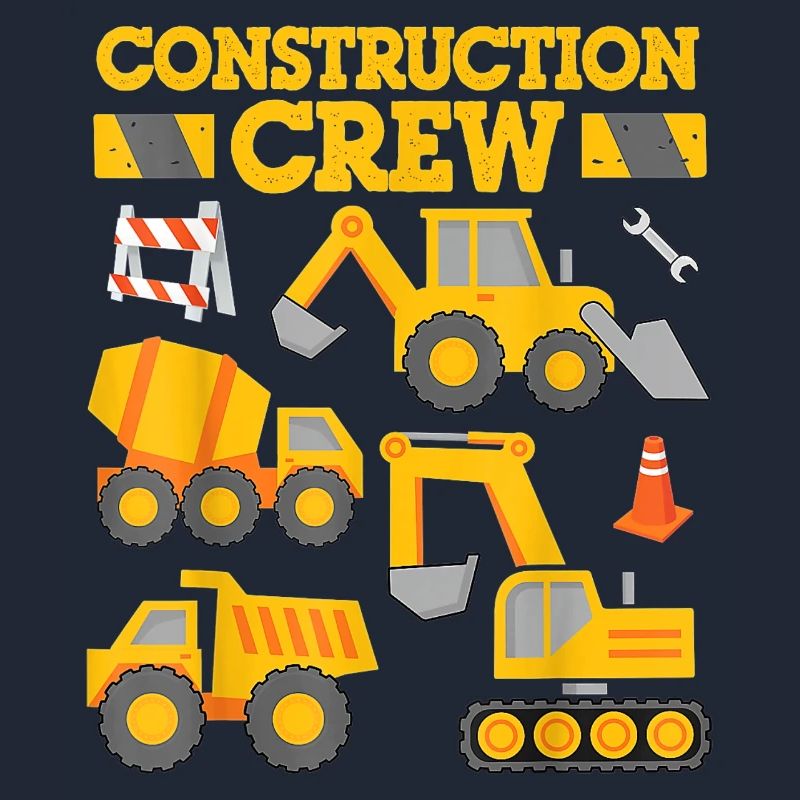 Construction Crew Arbeiter Bagger Ausrüstung Geschenk