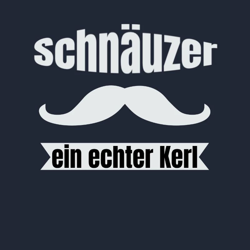 Schnäuzer Bart T-Shirt ein echter Kerl