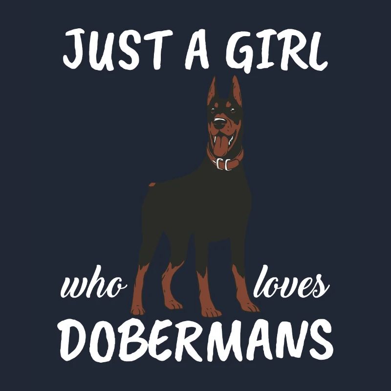 Nur ein Mädchen, das Dobermänner liebt