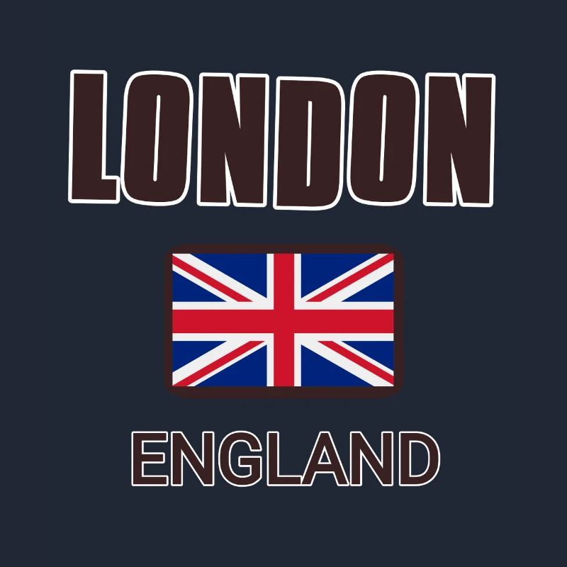 Londres, Angleterre, avec drapeau de l’Angleterre