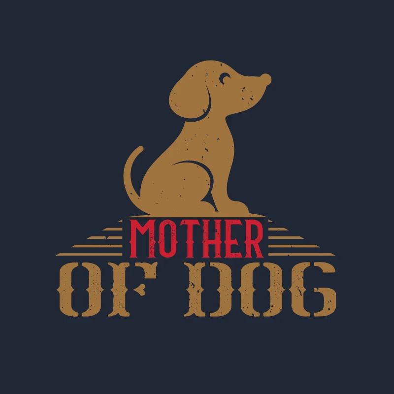 Mutter eines Hundes