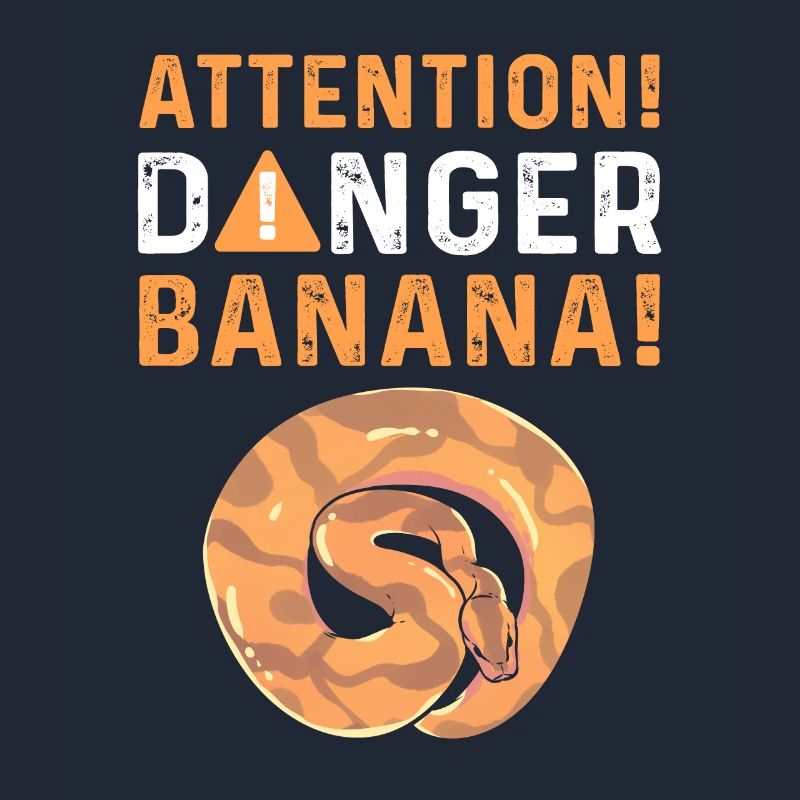 Attention! Banane dangereuse. Royal Python