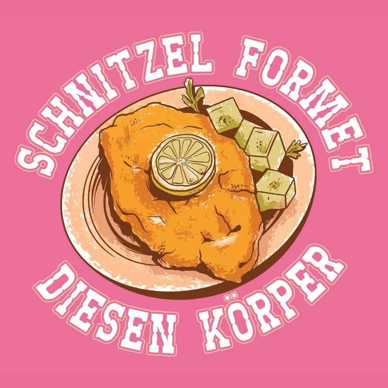 Schnitzel formte diesen Körper Schnitzelfan