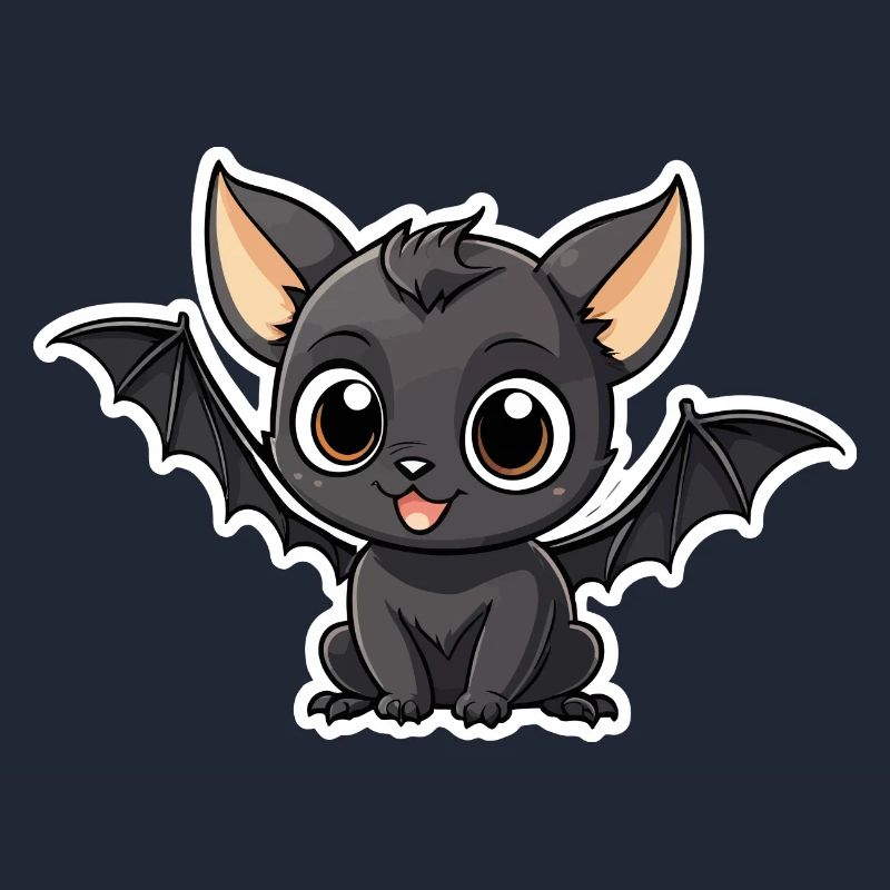 Illustration mignonne de chauve-souris