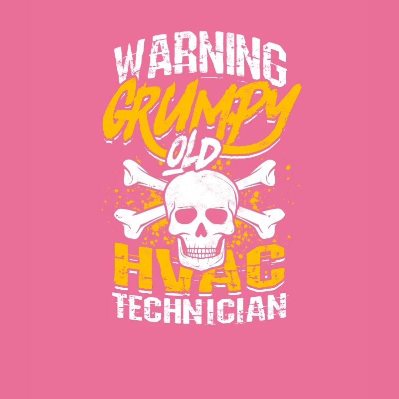 Warning Grumpy Old Hvac Technician - hvac