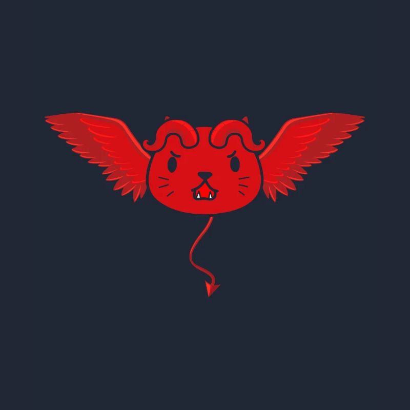 Cute devil cat