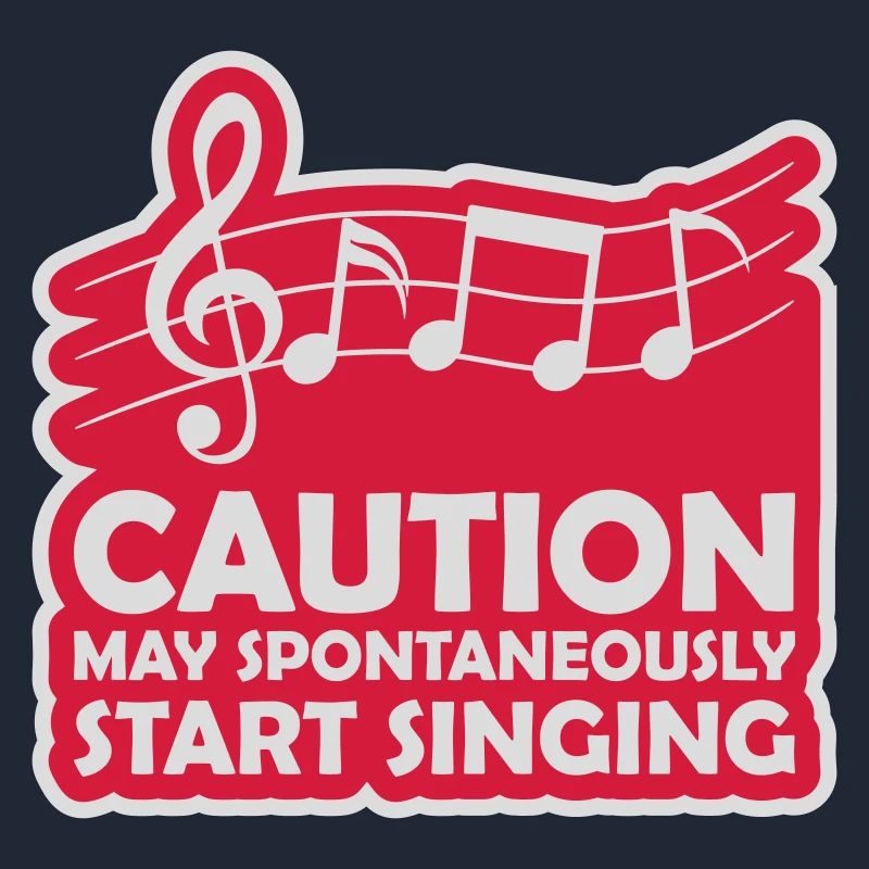 may spontaneously start singing