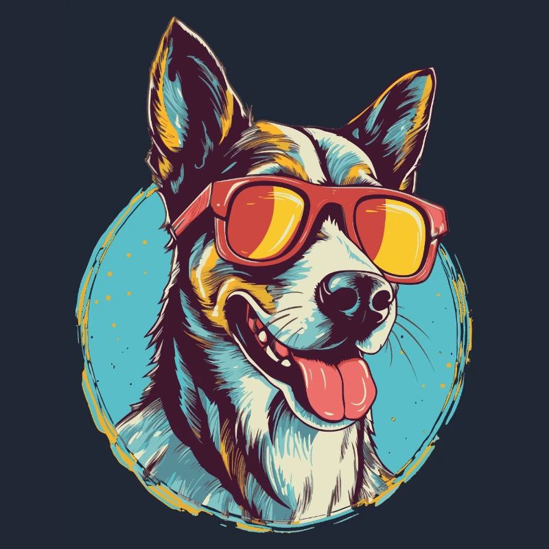 Chien cool avec des lunettes de soleil