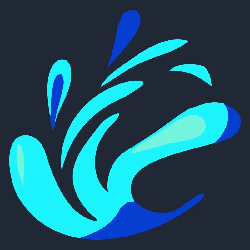 Liquid water (colors customizable)