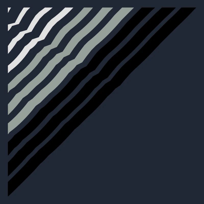 Triangular shape Many lines lines pattern