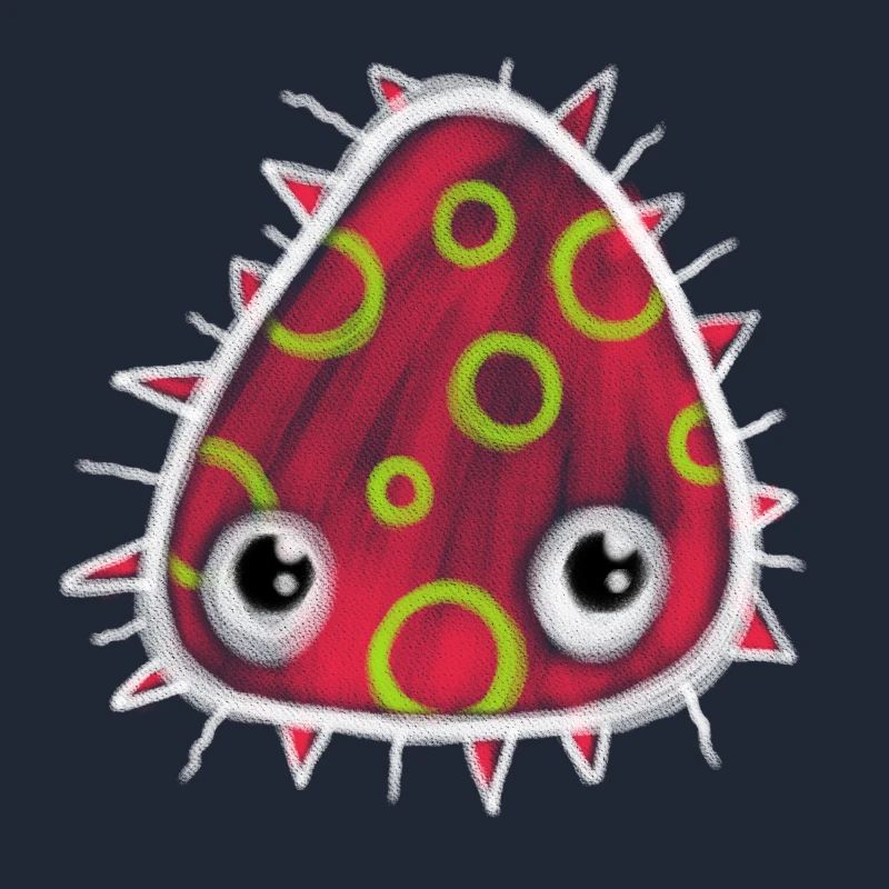 Rot Doodle Kreide Keim