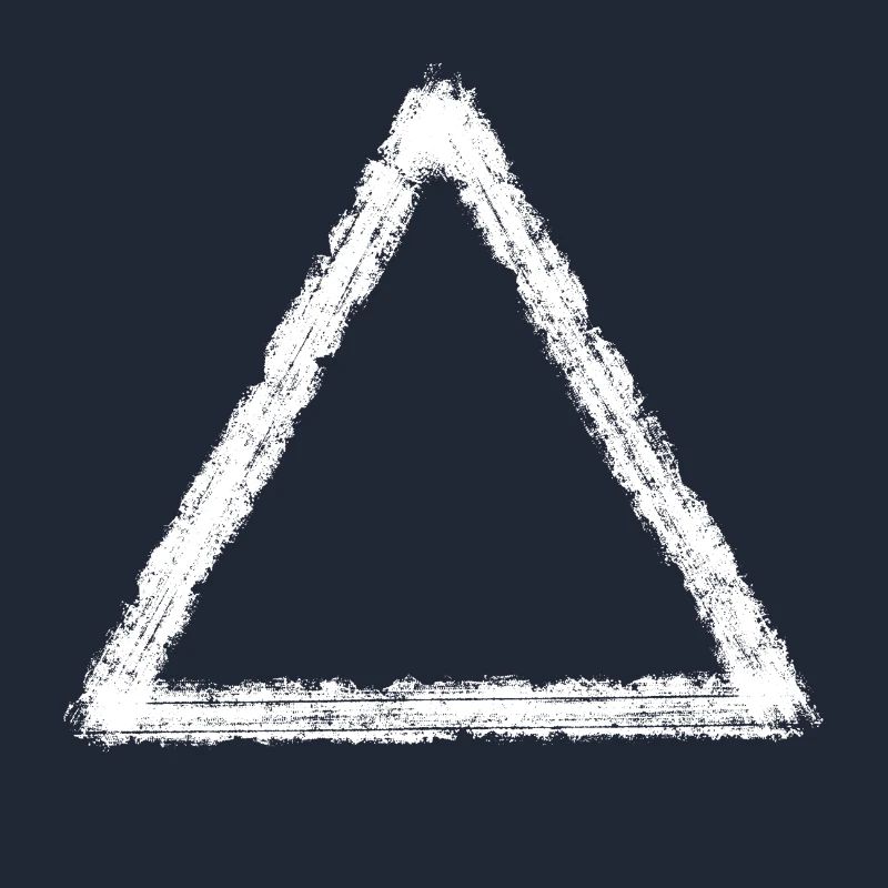 Graffiti blanc triangle