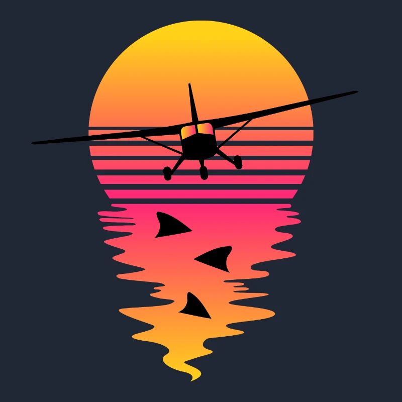 Synthwave flyvning
