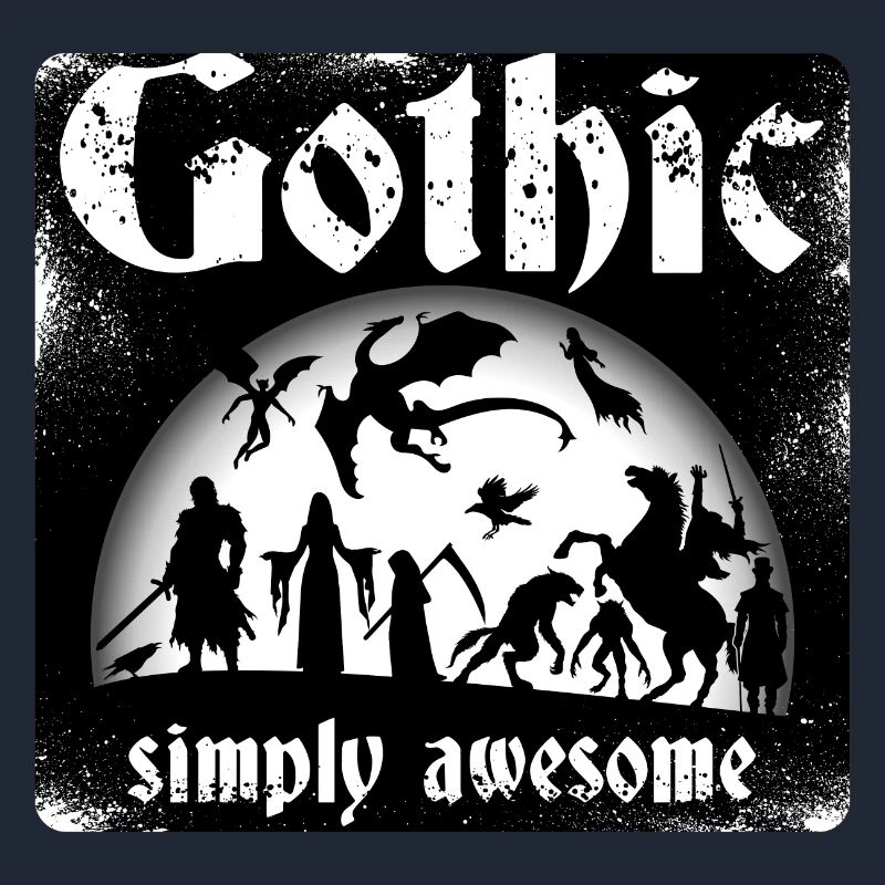 Gothic, spooky full moon creatures