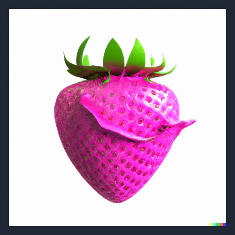 Pinke Erdbeere