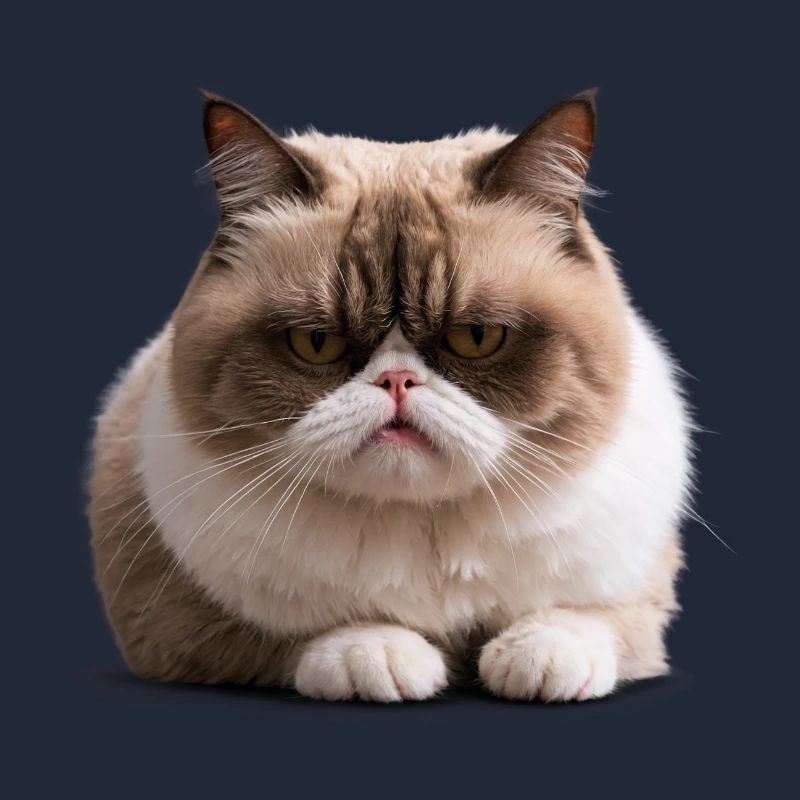 Grumpy Monday Cat, Mürrische Katze, Montagsmuffel