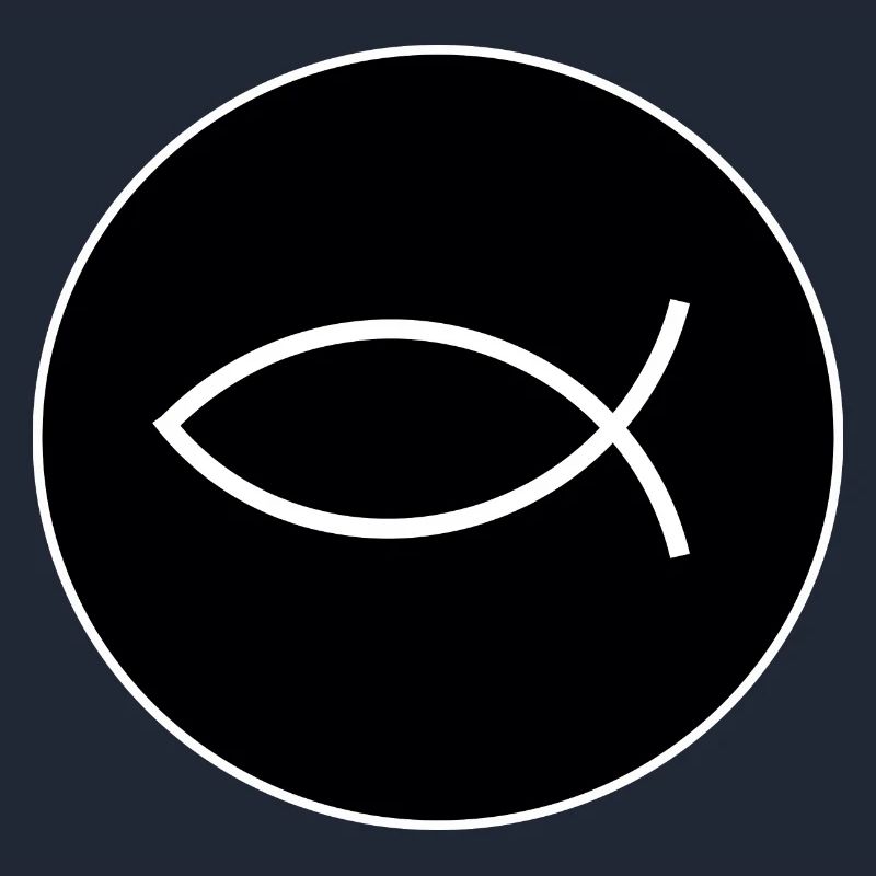 Jesus fish white Ichthys fish fish