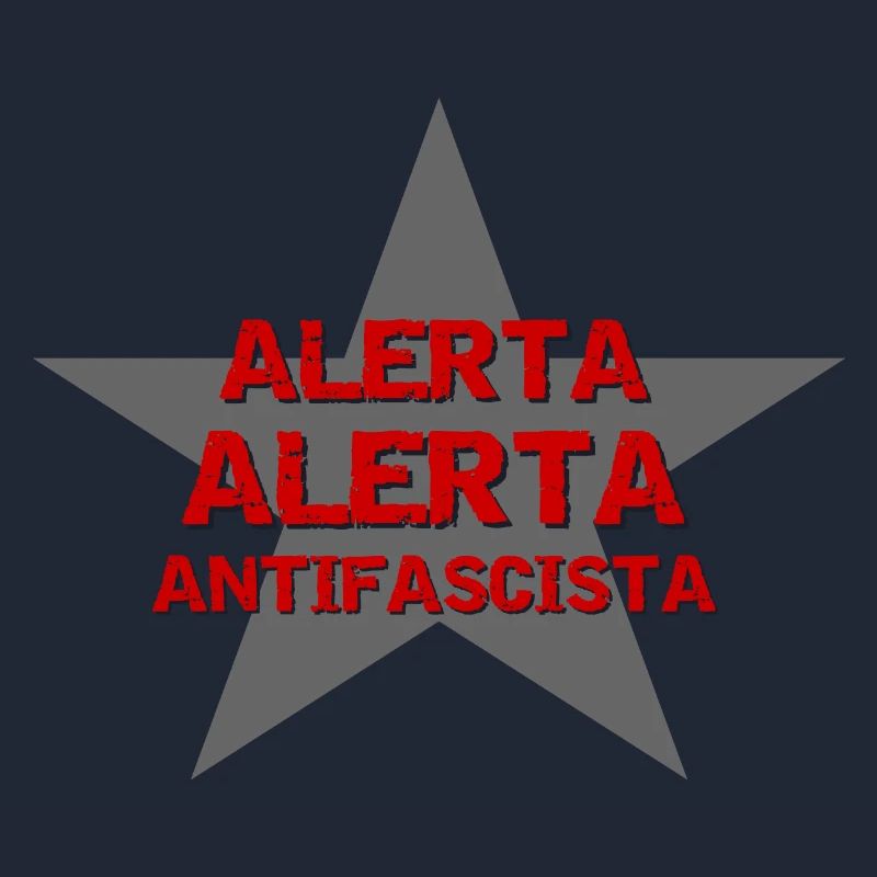 ALERTA ALERTA ANTIFA mostly backprint backprint