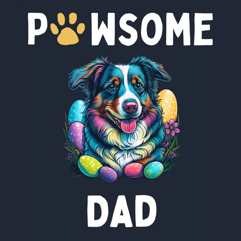 Australian Shepherd Easter Egg Hunter Dad Costume