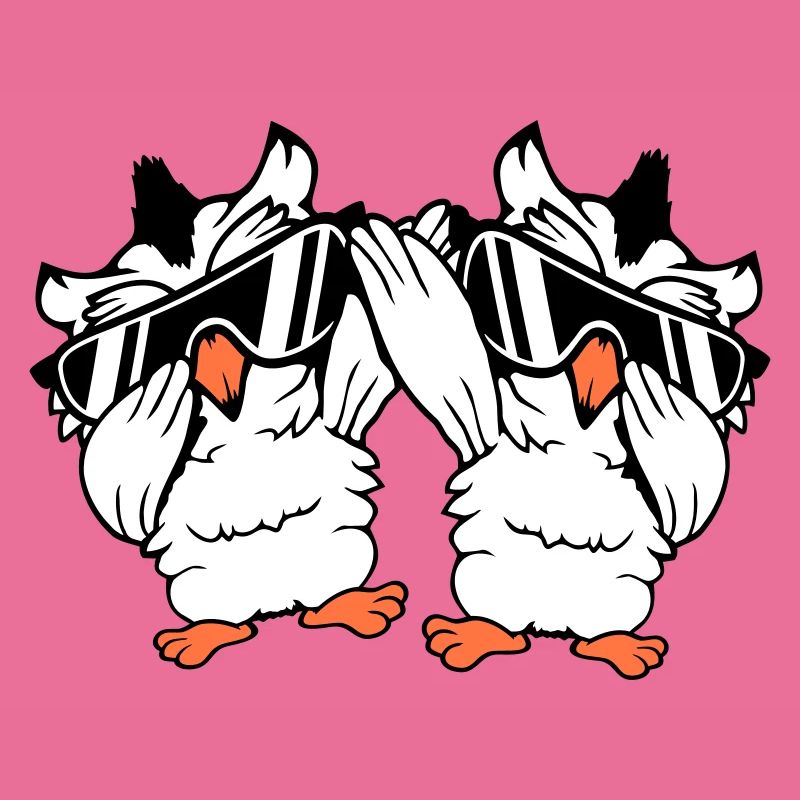 2 hiboux Dabbing Dab Danse Pose Geste Lunettes de soleil