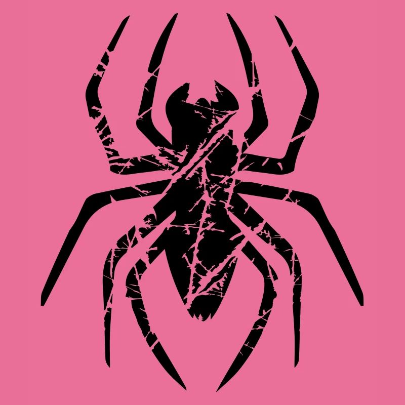 kratzer risse spinne logo design ekelig horror hal